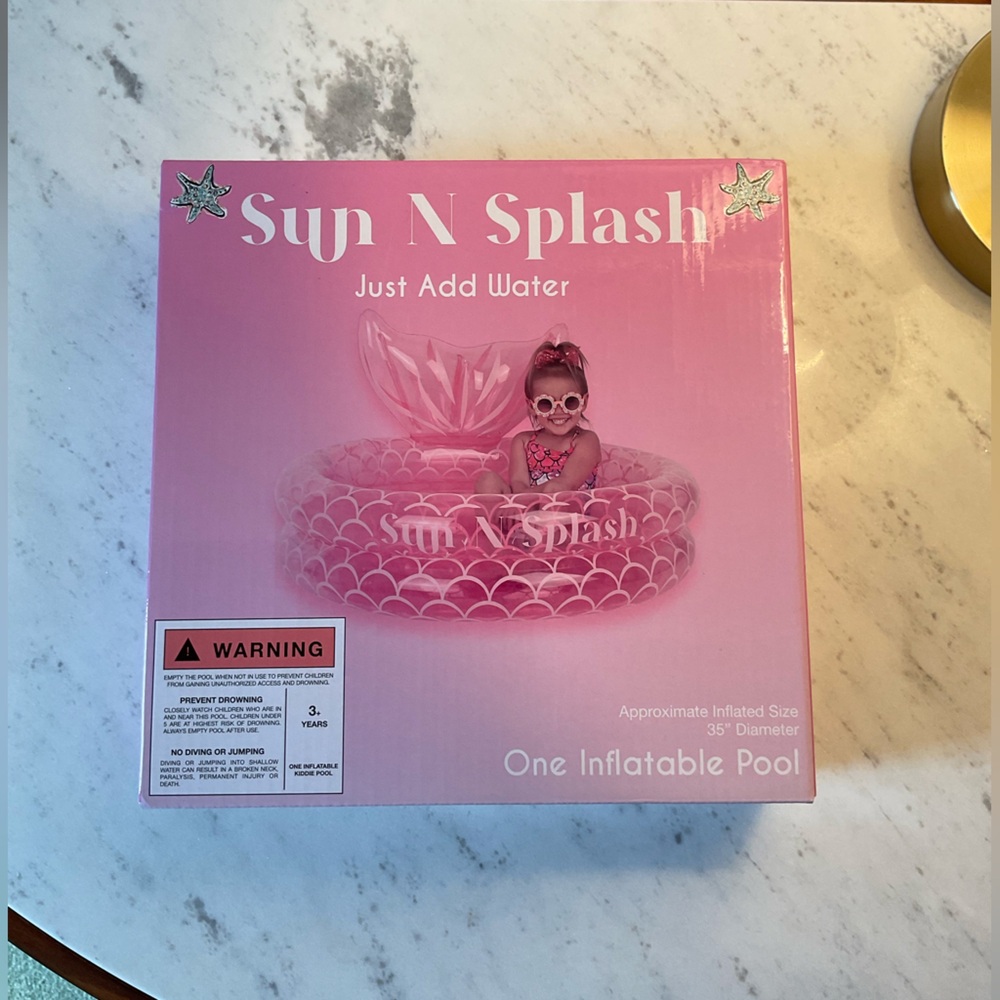 Sun N Splash Inflatable Pool (Pink)